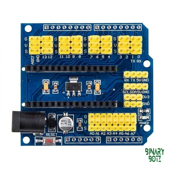 Arduino Nano I/O Expansion Shield for Sensor & Servo Projects product image