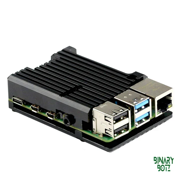 Aluminum Alloy Cooling Case for Raspberry Pi 4B – Passive & Dual Fan product image