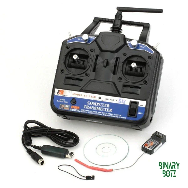 FlySky CT6B 2.4GHz 6-Channel RC Transmitter & Receiver for Arduino Drone Robot product image