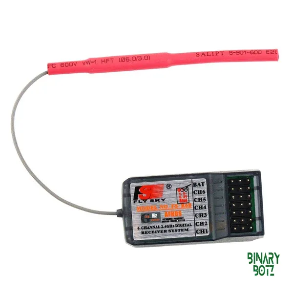 FlySky 2.4GHz 6-Channel RC Receiver for CT6B Transmitter - Drone & Robotics product image