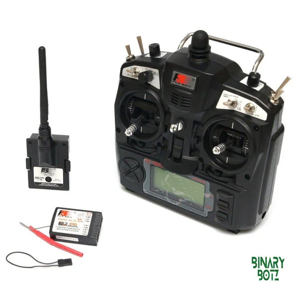 FS-TH9X 2.4GHz 10-Channel RC Transmitter & FS-IA10B Receiver for Drone & Robot Projects product image