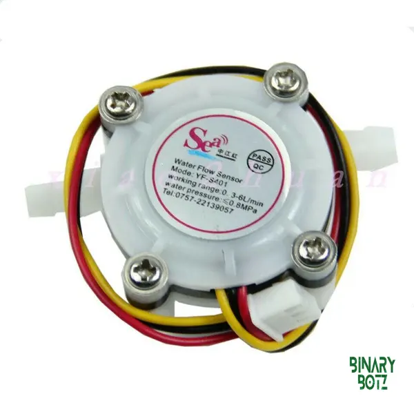 YF-S401 Water Flow Sensor 0.3-6L/min 5VDC for Arduino ESP32 IoT product image