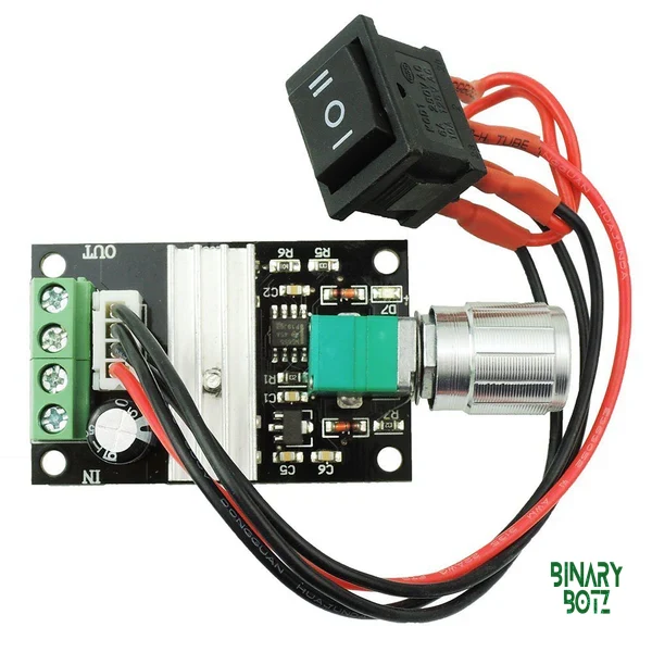 6V-28V 3A PWM DC Motor Speed Controller with Forward/Reverse Switch product image