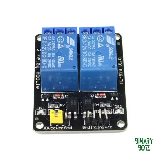 12V 2-Channel Relay Module with Optocoupler for Arduino ESP32 product image