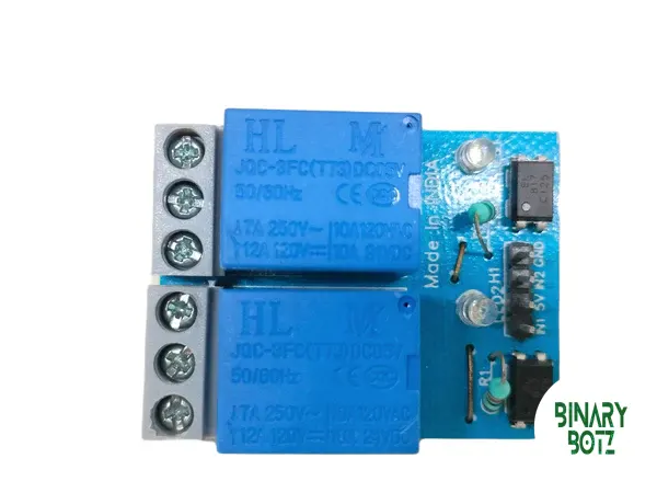 2-Channel 5V 10A Opto-Isolated Relay Module for Arduino ESP32 product image