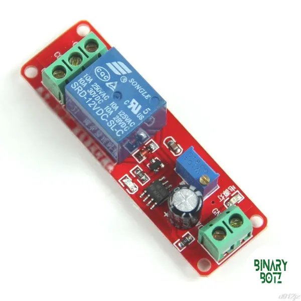 NE555 0-10s Adjustable Delay Timer Relay Module 12V 10A for Arduino Projects product image