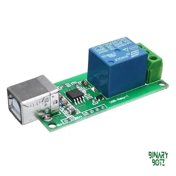 USB 1-Channel 5V Relay Module - 10A 250V AC/DC for Arduino & IoT product image