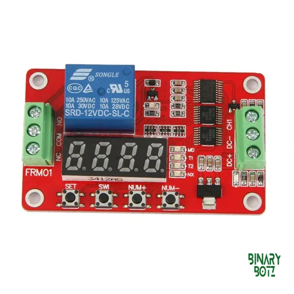 12V Self-Lock Relay Timer Module for Arduino ESP32 PLC Projects product image