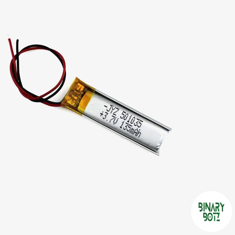 3.7V 135mAh LiPo Rechargeable Battery for Arduino & Robotics product image