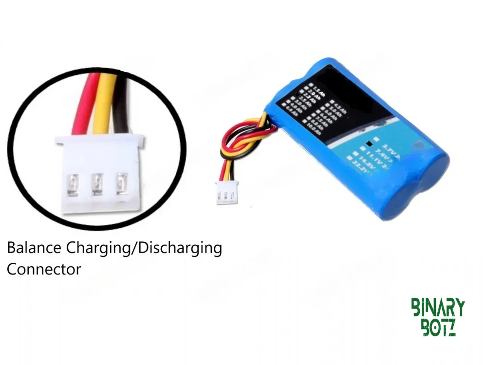 7.4V 2500mAh Li-Ion Rechargeable Battery Pack for Arduino Robotics ESP32 product image