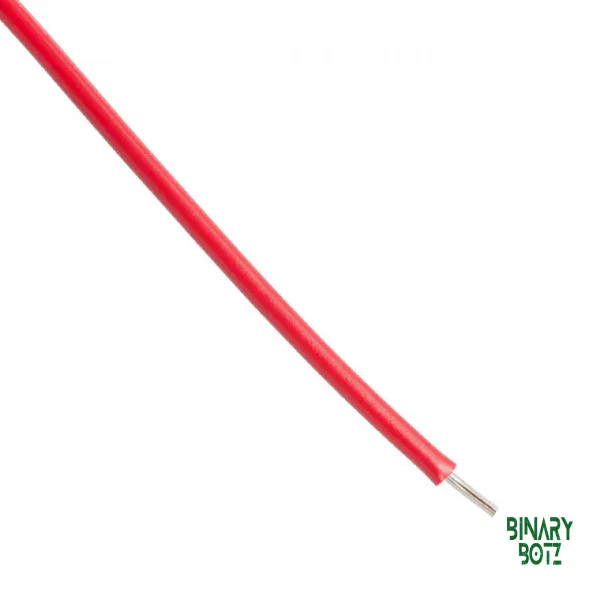 25AWG Solid Red Hookup Wire 5m for Arduino, ESP32 & DIY Projects product image