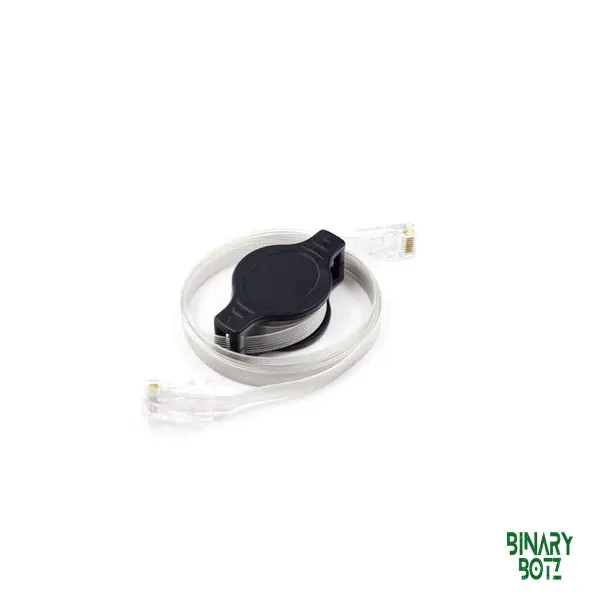 Retractable 1.5m RJ45 Ethernet Cable for Arduino, ESP32 & Home Automation product image