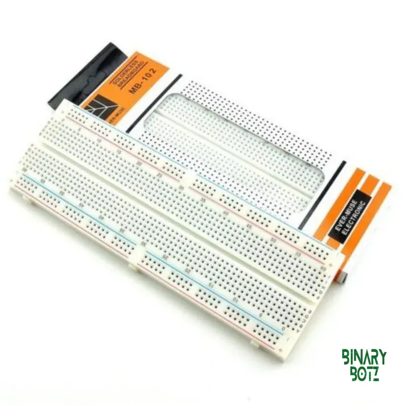 MB102 830 Point Solderless Breadboard for Arduino & Robotics Projects product image