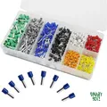 800-Piece Copper Tin-Plated Wire Ferrule Crimp Connector Kit for Arduino, ESP32, Robotics & Home Automation Projects (22-10 AWG) product image