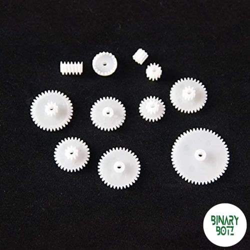 11-Piece Plastic Gear Assortment Kit for Arduino & Robotics Projects product image