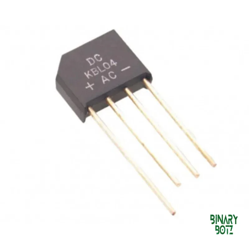 KBL04 4A 400V Bridge Rectifier for Arduino, ESP32 & Robotics Projects product image