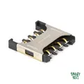 8-Pin Micro SIM Card Holder – Stainless Steel & Thermoplastic for IoT, Arduino & ESP32 Projects product image