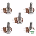 50KΩ Round Potentiometer Top Adjustment Knurled Shaft for Arduino & ESP32 Projects product image