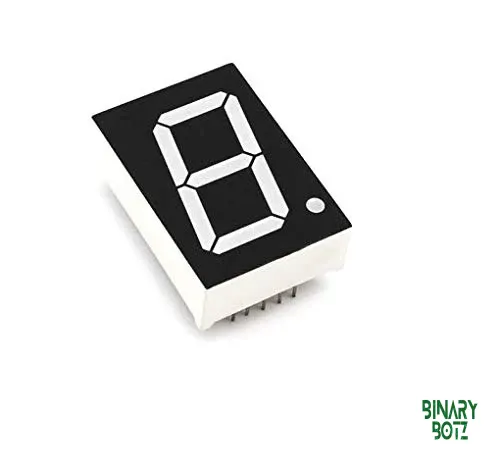 1 Inch Red Single Digit 7 Segment Display Common Anode for Arduino Projects product image