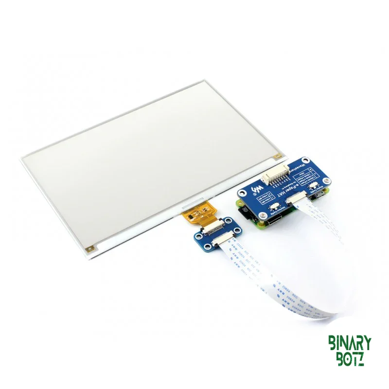 7.5" E-Ink Display HAT (Yellow/Black/White) for Raspberry Pi, Arduino & ESP32 product image
