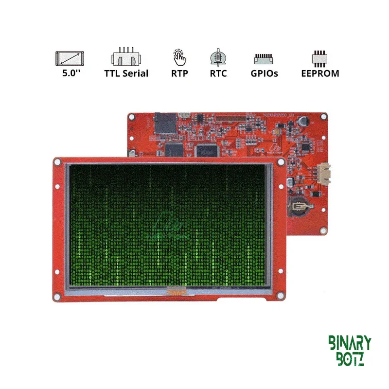 Nextion 5" NX8048P050-011R Intelligent Resistive Touch HMI Display 800x480 product image