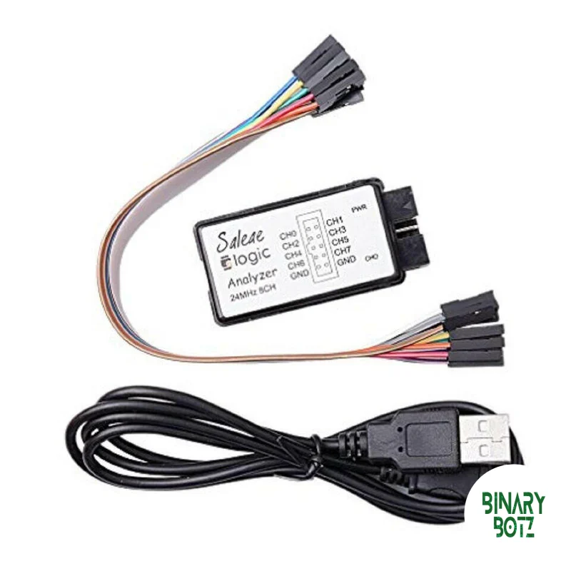 Saleae Compatible USB Logic Analyzer 8 Channel 24MHz for Arduino ESP32 IoT Debugging product image