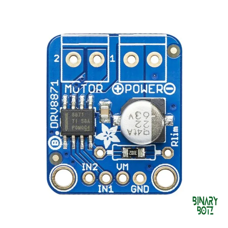 DRV8871 Motor Driver Breakout Board 6.5-45V 3.6A for Arduino ESP32 Robotics product image