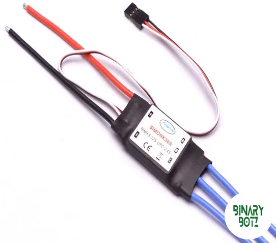 30A Brushless ESC for Drone & RC – 2-4S LiPo, 5V/3A BEC, Optimized Firmware product image