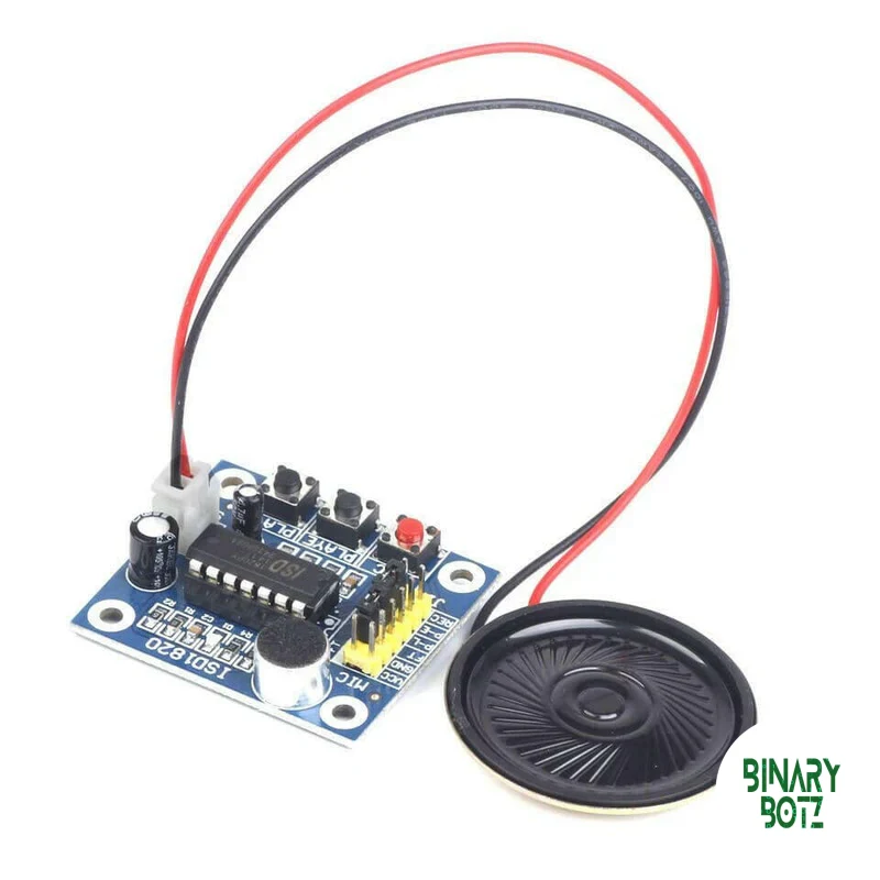 ISD1820 Voice Recorder Module for Arduino, ESP32 & Robotics Projects product image