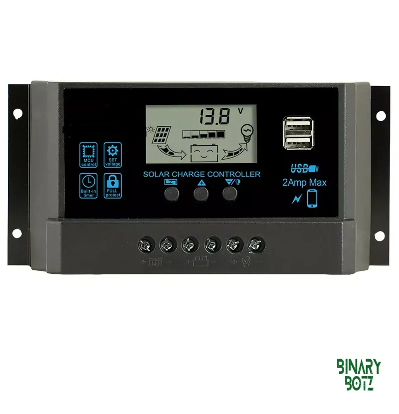 50A Solar Charge Controller for 12V/24V Systems with Overcharge Protection – Arduino & ESP32 Compatible product image