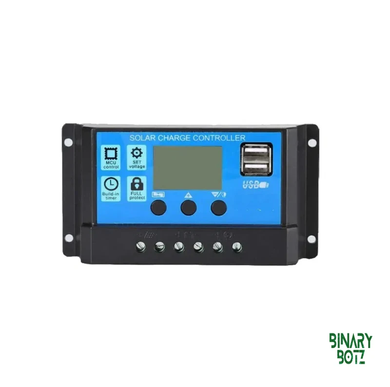 10A PWM Solar Charge Controller with LCD Display for Arduino/ESP32 Projects product image
