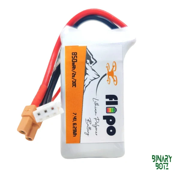 Flipo 850mAh 2S 30C/60C 7.4V LiPo Battery for Drone & Robotics product image