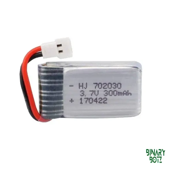 3.7V 300mAh LiPo Battery with JST-PH Connector for Drones & Arduino product image