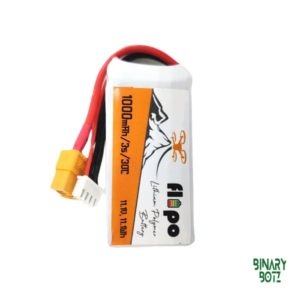 Flipo 1000mAh 3S 11.1V 30C/60C LiPo Battery for Drone and Robotics product image