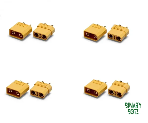 XT90 Male-Female Connector Pair with Housing (4 Sets) for High-Current Drone & Robotics product image