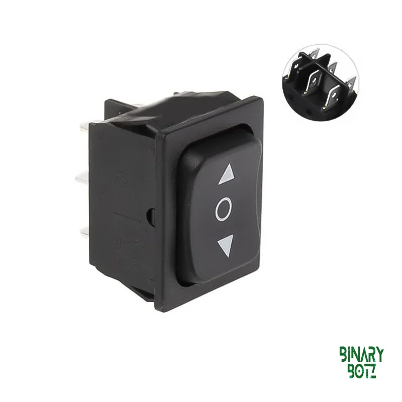 16A 250V AC DPDT ON-OFF-ON Rocker Switch Panel Mount for Arduino ESP32 product image