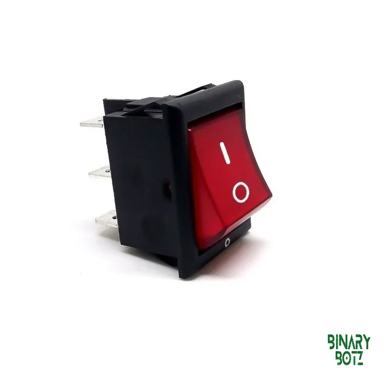 6A 250V AC DPDT ON-ON Rocker Switch with Indicator Light for Arduino & Robotics product image