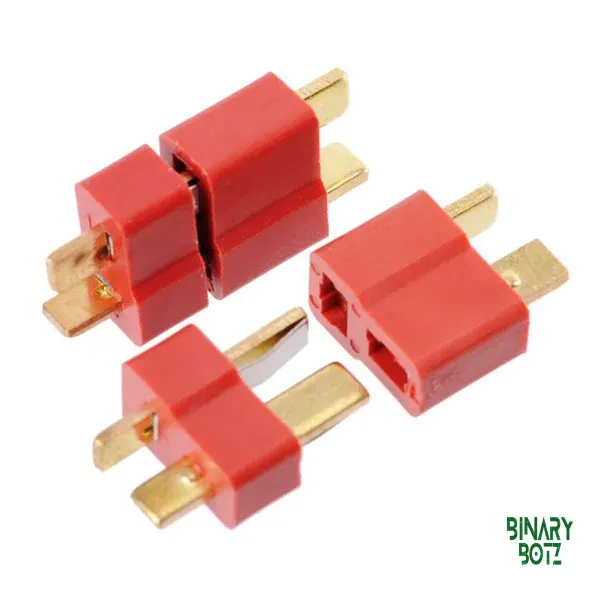 Deans Style XT T Plug Connector Male Female Pair 50A for Drone & Robotics product image