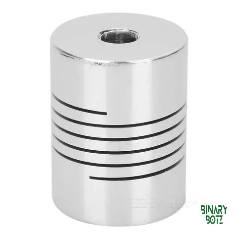 5mm x 5mm Aluminium Flexible Shaft Coupling for CNC & Arduino Projects product image
