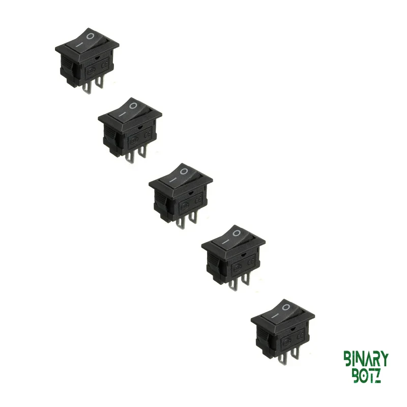 SPST ON-OFF Rocker Switch 3A 250V AC KCD1-108 for Arduino & Robotics India product image