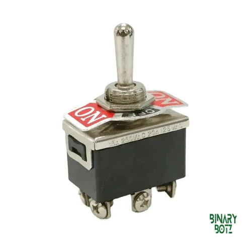 DPDT 6 Pin Toggle Switch ON-OFF-ON 15A 250V for Arduino Robotics product image