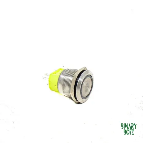 12mm Green LED Latching Metal Push Button Switch 12V-24V for Arduino & Robotics product image