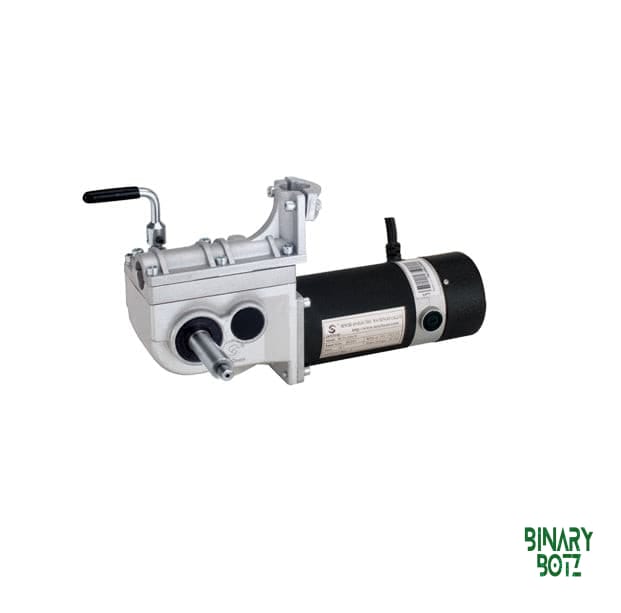 250W 24V PMDC Right Angle Gear Motor with Brake for EV & Robotics product image