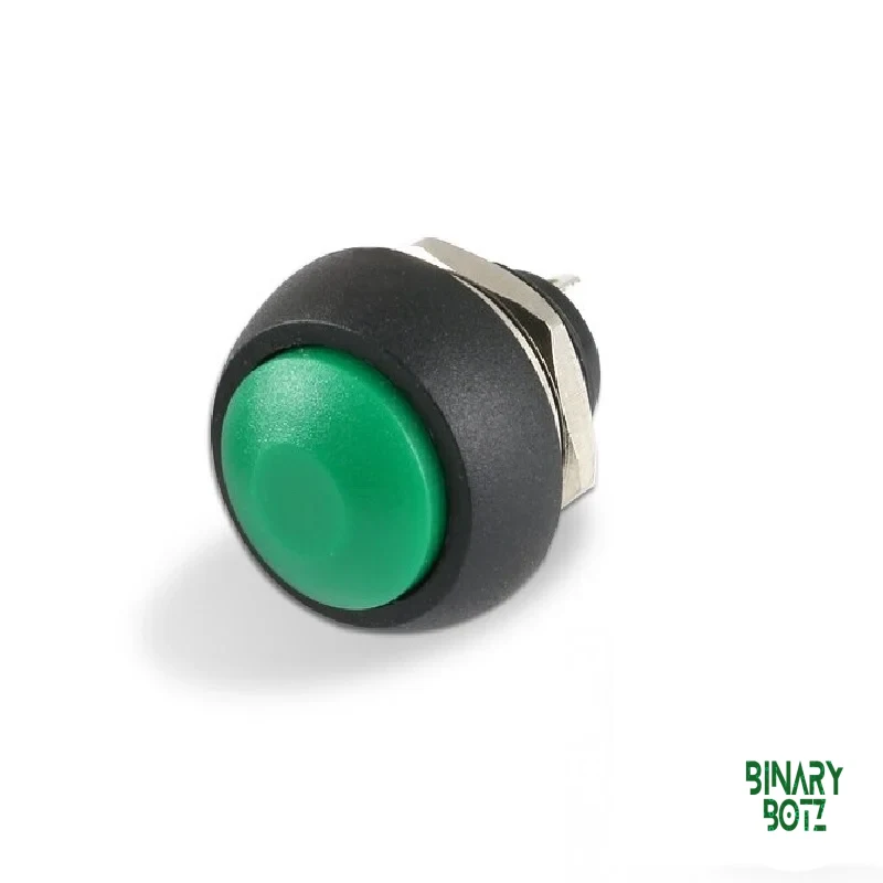 Green PBS-33B 12mm Momentary Push Button Switch 2-Pin for Arduino ESP32 product image
