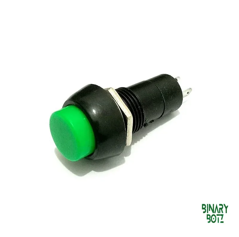 Green PBS-11A 12mm Self-Locking Push Button Switch 2-Pin for Arduino ESP32 product image