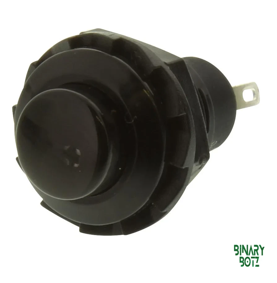 Black R13-502 12mm Momentary Push Button Switch 2-Pin for Arduino ESP32 DIY product image