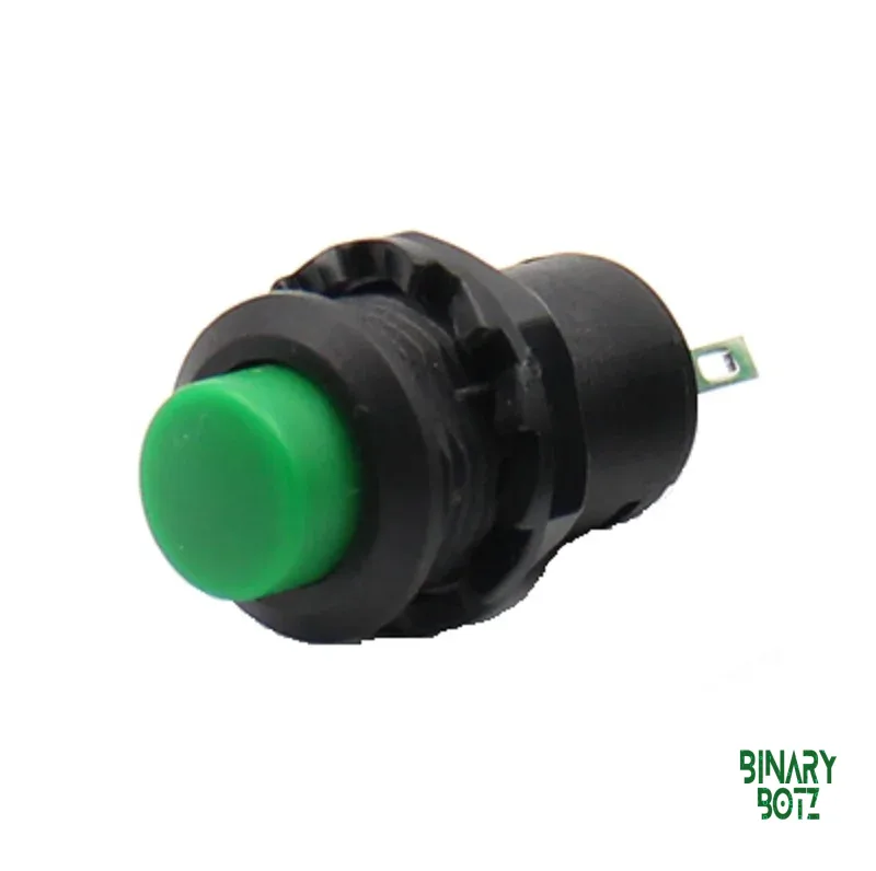 Green 12mm Momentary Push Button Switch R13-502 2-Pin for Arduino & DIY product image