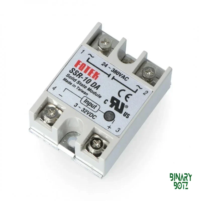 Fotek SSR-10DA Solid State Relay DC to AC 3-32VDC 10A product image