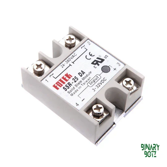 SSR-25DA 25A Solid State Relay Module DC to AC for Arduino ESP32 product image