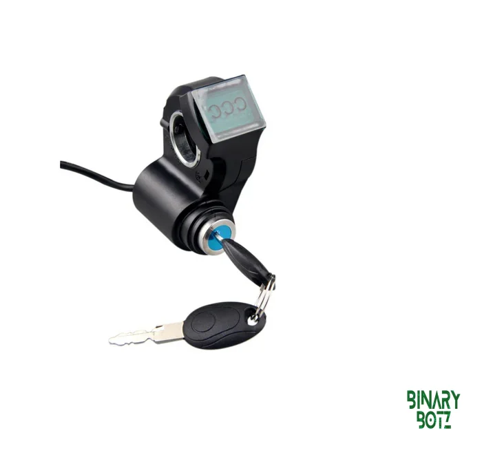 E-Bike Thumb Throttle with Digital Voltmeter & Key Lock 24V-72V for Arduino ESP32 Projects product image